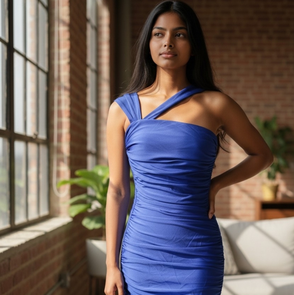 Unbranded Bodycon Dress Blue sz M